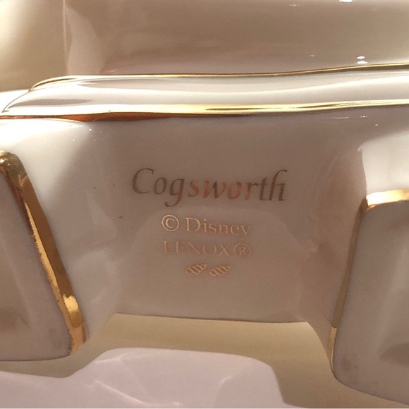 Cogsworth Porcelain Figurine, Beauty and the Beast collection, Lenox for Disney - Picture 7 of 10